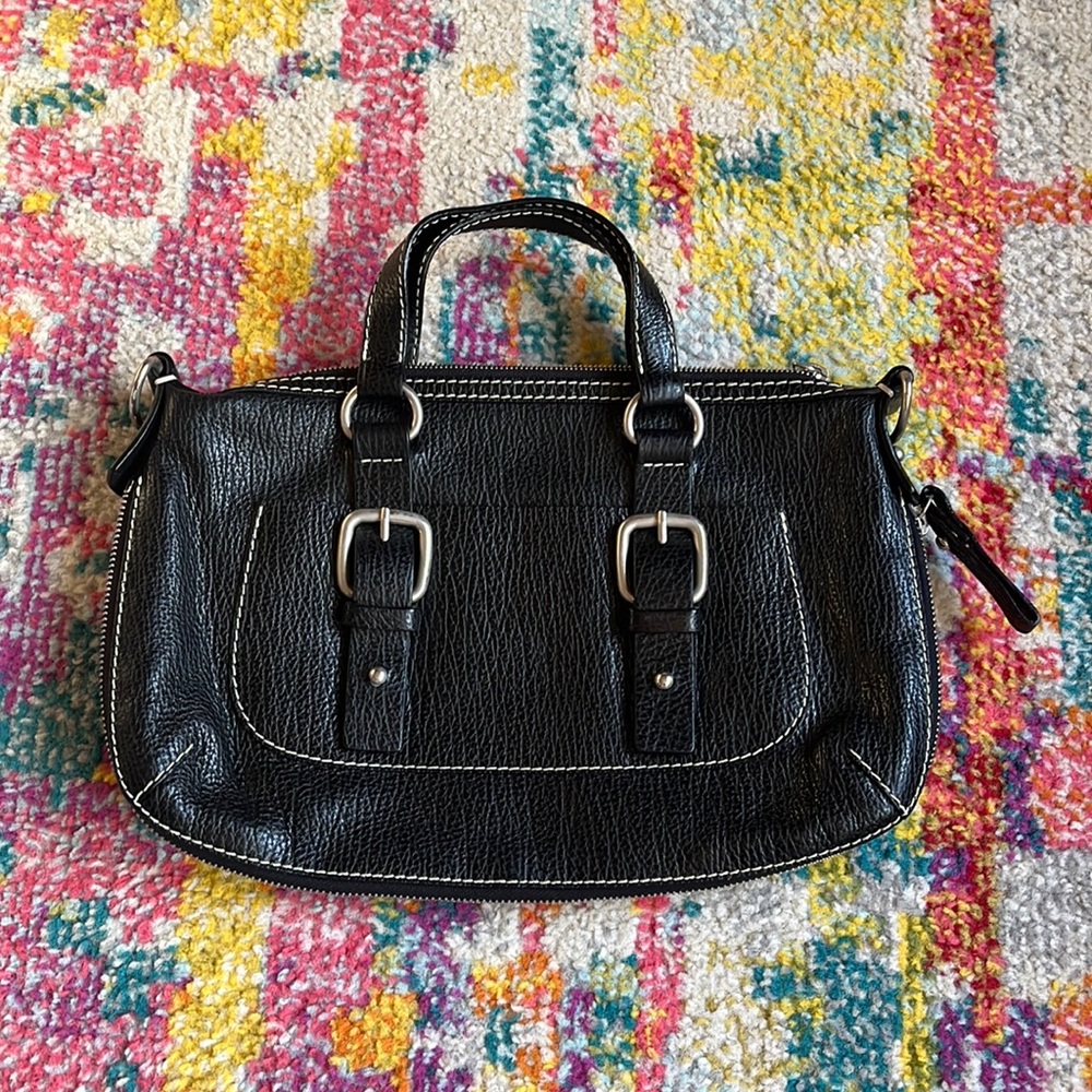 Y2K 2000’s Andrea Mabiani Bag Black Leather Made in Italy